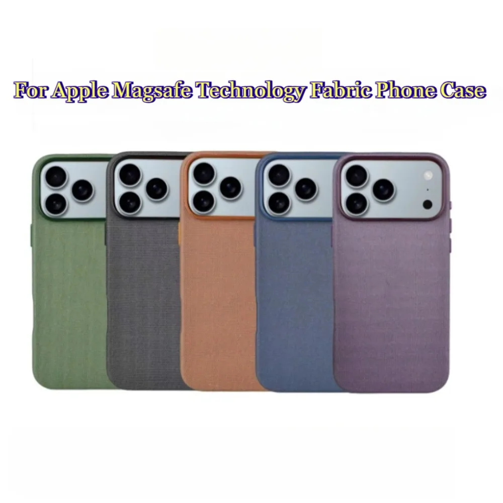 

OP Высокое качество для MagSafe Technology тканевый чехол для IPhone 17 Pro Max 1:1, оригинальный защитный чехол с магнитной беспроводной зарядкой