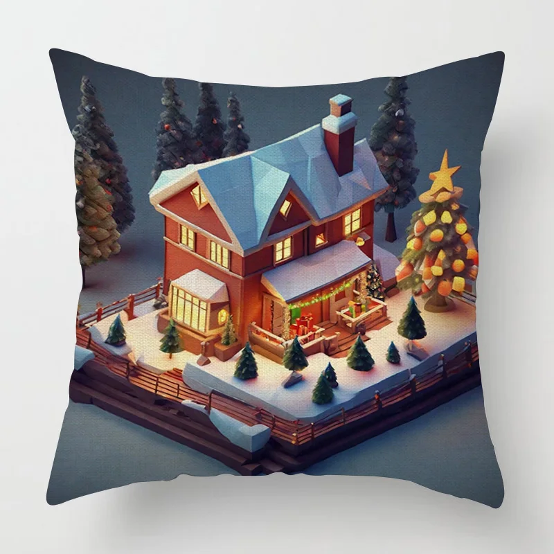 Cojín decorativo moderno para decoración del hogar, funda de almohada de 45x45, 40x40cm, 60x60cm, 45x45cm, 50x50cm, Feliz #5