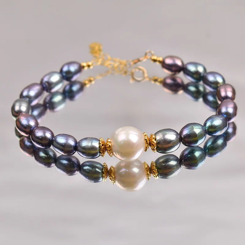 

Natural Freshwater Bracelet Women'S Jewelry Fashion Simple Versatile Adjustable Pearl