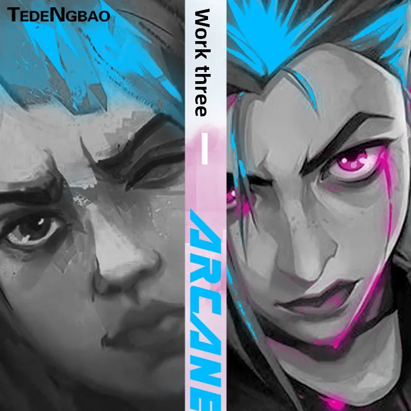 

Худи LoL League of Legends Jinx, свободного кроя, в корейском стиле, для пар, из смесового хлопка и полиэстера, с принтом