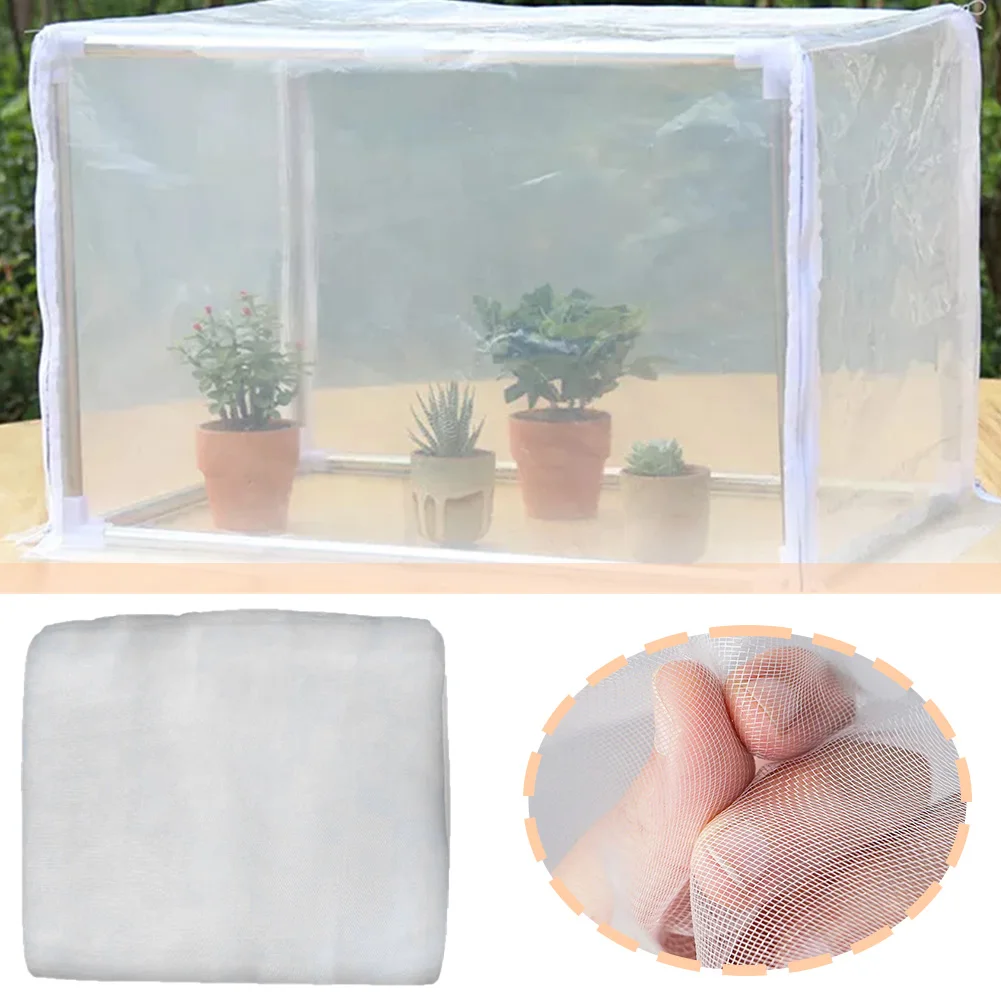 2 Pack 8x32Ft Row Cover Mesh Netting Insect Pest Barrier Bird Netting Protection Net for Protect Your Plant Fruits Flower