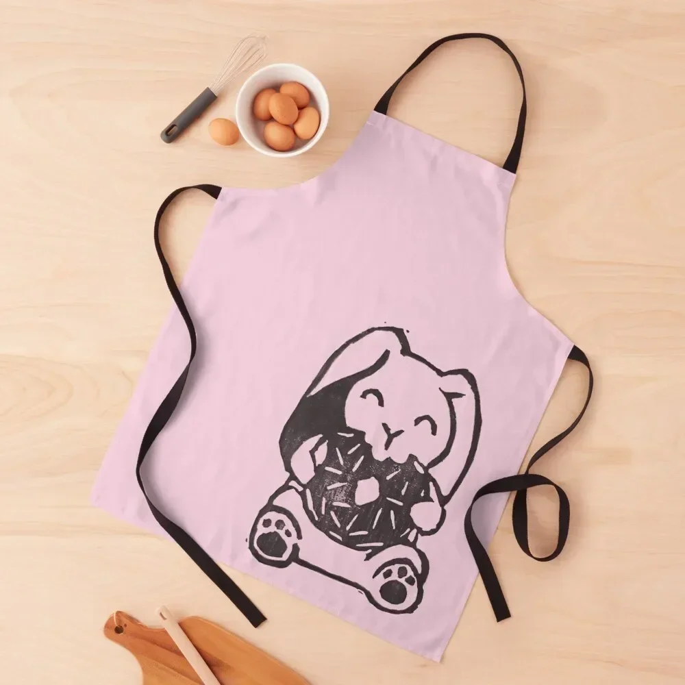 

Donut Bunny Apron Kitchen Things And For Home Custom work gowns for women cleaning Cooking Apron