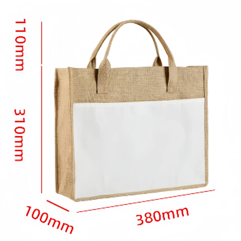 Sublimation New Ins Cotton And Linen Tote Bag Handbag Thermal Transfer Blank Printed Cloth Shopping Bag