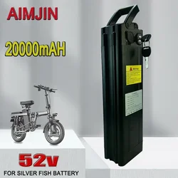 52V 20000mAh  Lithium ion Battery Pack 20Ah ,for Silver Fish Style with Aluminum Case Anti-theft Lock