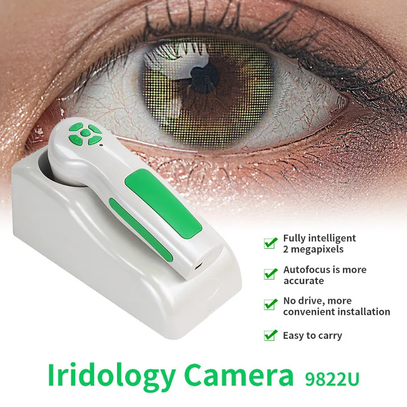 Cámara profesional de iridología ocular, Analizador de Iris HD de 12MP para salones de belleza y clubes de salud