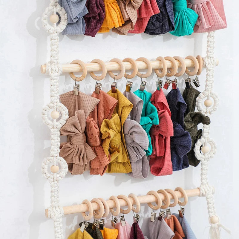 거치대 머리띠 정리함, 헤어 액세서리, 정리함 머리띠, 소녀, 아기용 벽걸이 장식
