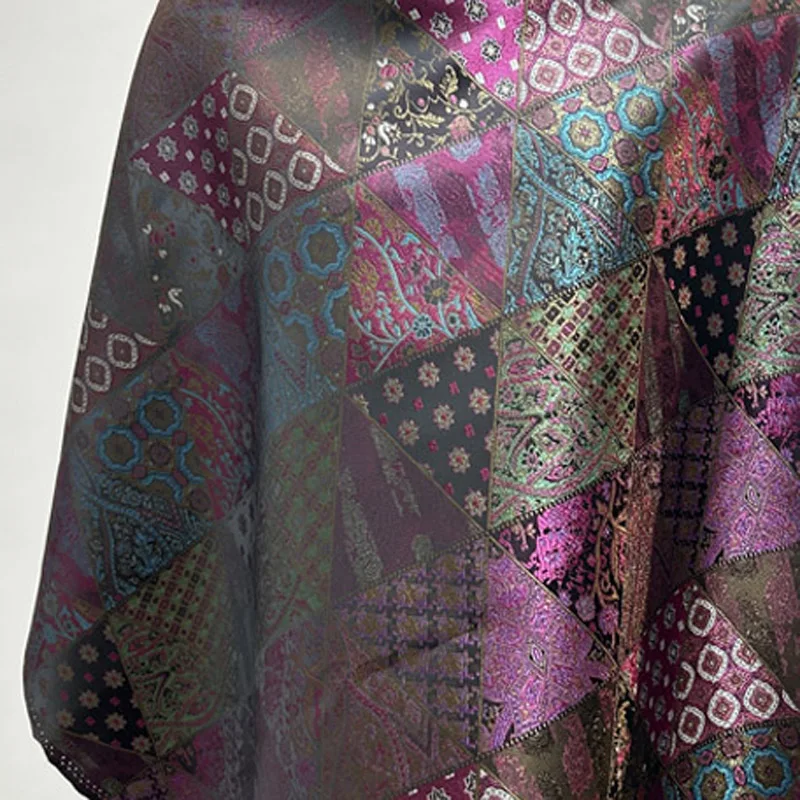 

Предварительно вырезанная европейская парчовая дамасская ткань, жаккардовая ткань с металлическим мерцанием для платьев, поделок своими руками и обивочной ткани для шитья