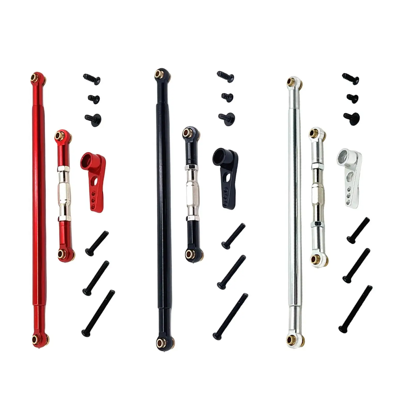 قضيب ربط توجيه معدني للسيارة RC قضيب سحب ذراع مؤازر لسيارة MN86 G500 #4