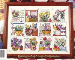 JLshengri Homefun Cross Stitch Kits Package Greeting Needlework Counted  Kits New Style Joy Sunday Kits Embroidery Cross-stitch