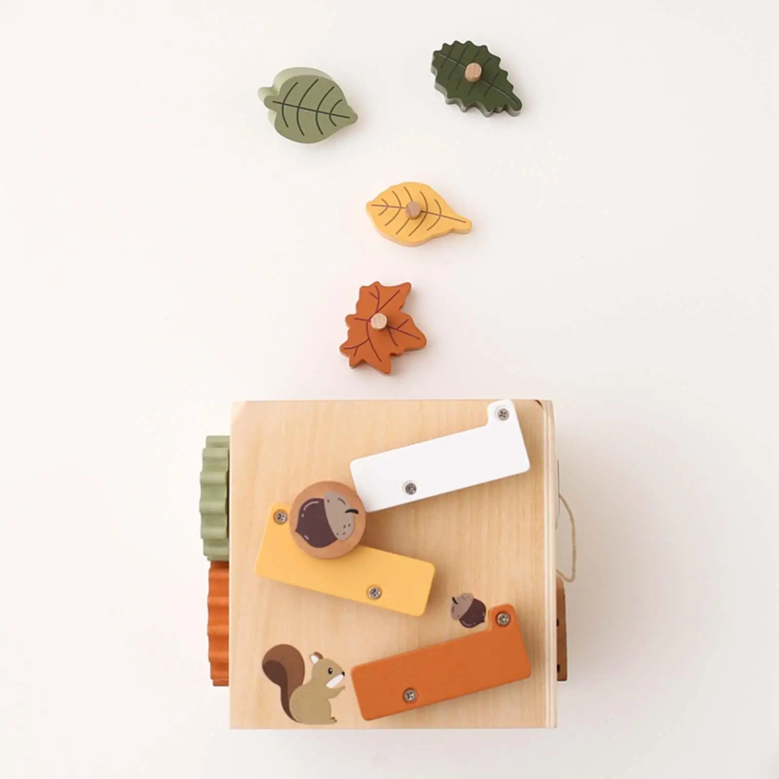 

5 in 1 Activity Cube Toy Montessori Wooden Toys for 1 2 3 Year Old Toddlers