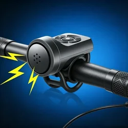 Bicycle Electric Bell Bike USB Charging Horn MTB Mountain Bike Warning Safety Ring Waterproof Bell Cycling Accessories