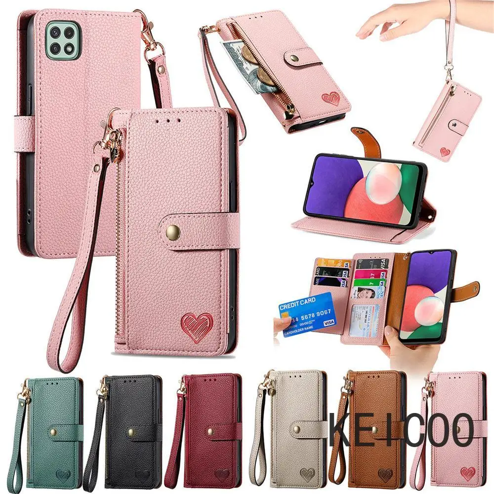 For Samsung Galaxy A22 A23 A30s A50 A50s A52 A53 A54 A55 4G 5G Anti Fingerprint Business Multi-Card Slot Solid Color Phone Case