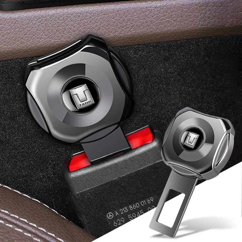 

Car Safety Seatbelt Lock Buckle Plug Insert Socket Seat Belt Extension For Tank 300 500 Tank300 Tank500 2022 2023 2024 Accessory
