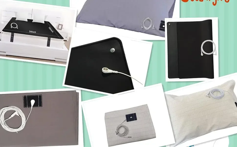 استبدال سلك التأريض ملحقات كابل التأريض لأوراق التأريض تناسب جميع الماركات الشهيرة، حصيرة بيضاء بطول 15 قدم صحية #4