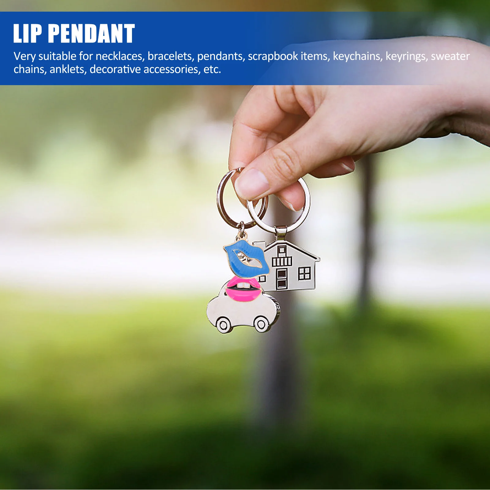 

30pcs Lip Charm Necklace Pendant Findings Bracelet Alloy Earring DIY Accessories Jewelry Making Crafts Elegant Safe Gift Idea