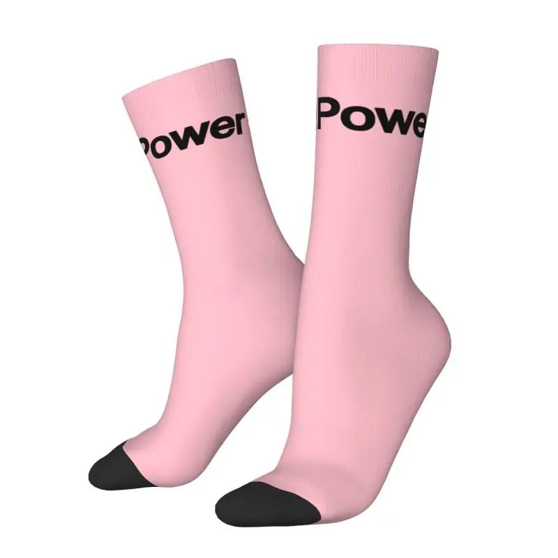 Custom M Poweres Motor Sport Car Dress Socks for Men Women Warm Fashion Crew Socks