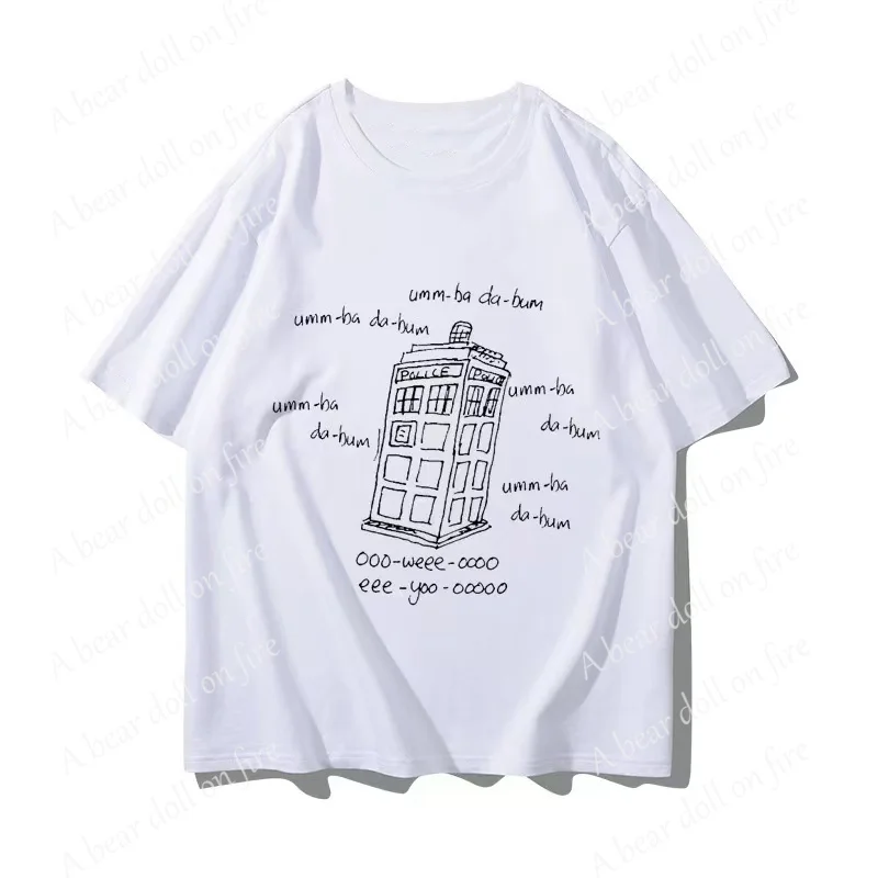 Doctor Who Tardis Trend Fashion Printing Cotton Summer Men Clothing Kid T-Shirt Breathable Women And Kid Clothing Tops