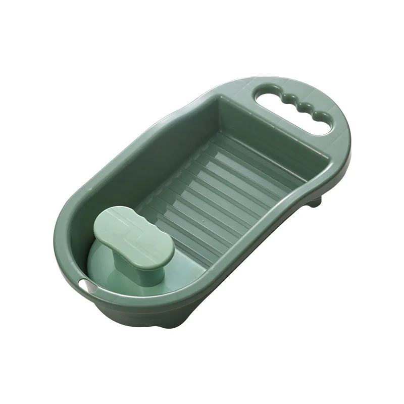 A fantastic tool for washing socks, underwear, and bras using a roller brush.