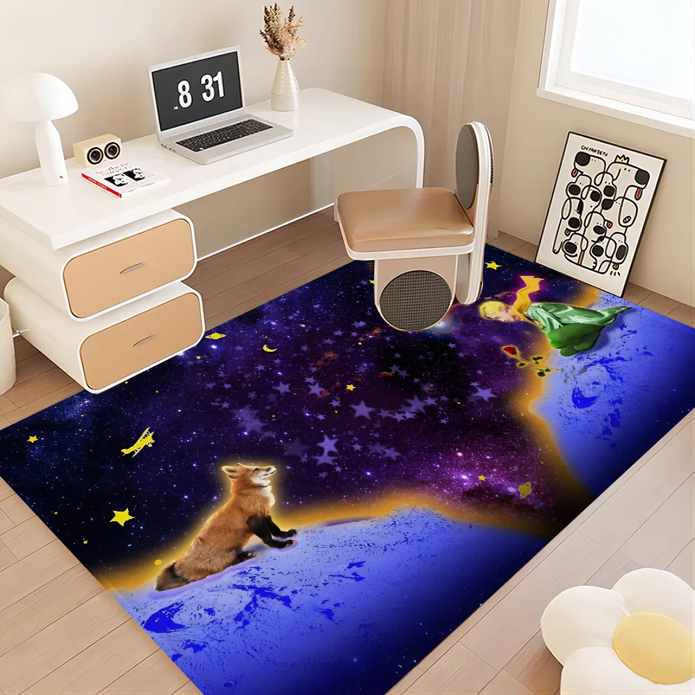 Little Prince Door Floor Mat Floor Mat Non-Slip Laundry Room Mat Laundry Decor Balcony Child Living Room Household Carpets