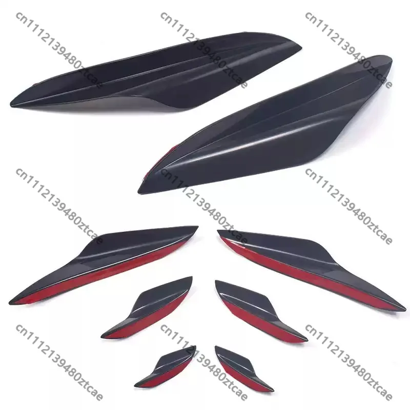 Auto Exterior Mod Accessories Front Bumper Lip Anti-scratch Guard Strip Front Air Splitter Kit Decor Replacement Parts