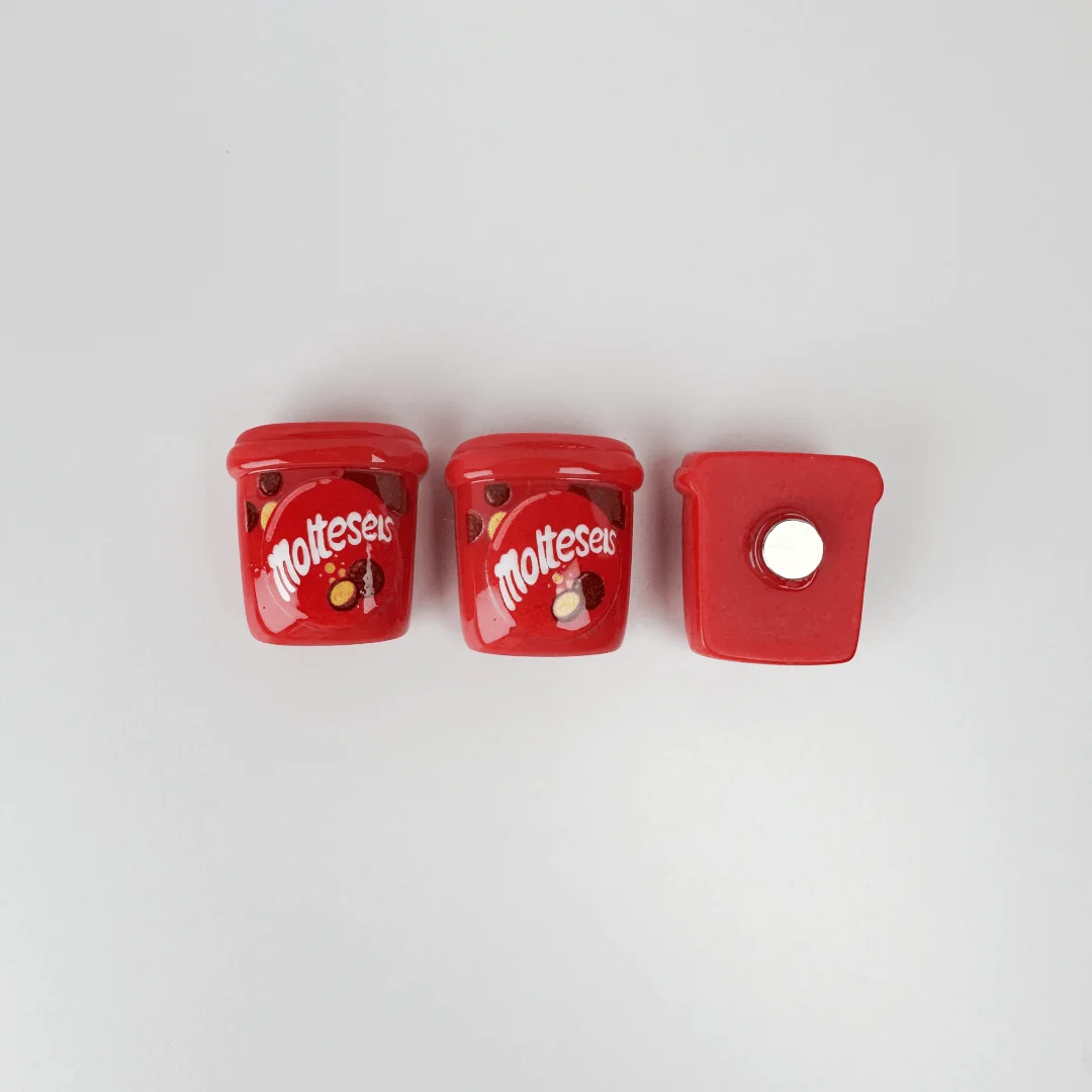 6PCS Cartoon Snacks Refrigerator Magnets, Cute Refrigerator Magnets Whiteboard Stickers, Decorative Refrigerator Magnets view 5