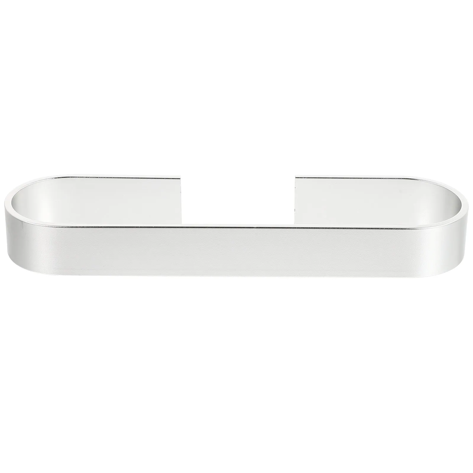 

1 set Bathroom Towel Wall Mount Holder 25cm Silver Non-rusting Kitchen Bedroom Storage Household Towel Hook Shelf