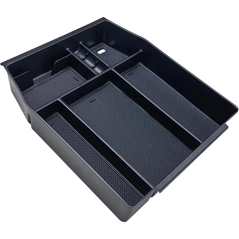 منظم وحدة التحكم المركزية متوافق مع 2021 2022 2023 2024 Ford F150 الملحقات الداخلية، صينية تخزين إدراج صندوق مسند الذراع (Fu) #6