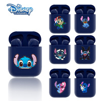 Disney's New TWS i12 Wireless Headphones Bluetooth Stitch 5.0 Headphones Matte Macaron Headphones with Microphone Handsfree