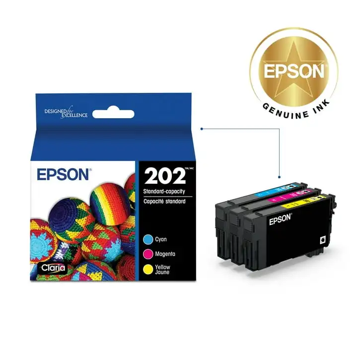 EPSON T202 Claria Genuine Ink Standard Capacity Color Combo Pack