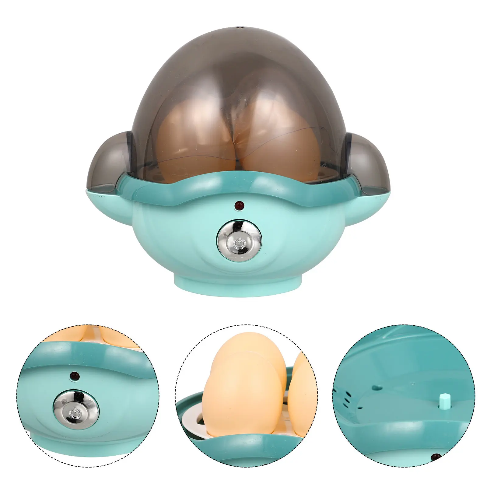 

Creative Miniature Egg Steamer Simulation Appliance for Kids Educational Interactive Light Sound Role Play House Mini