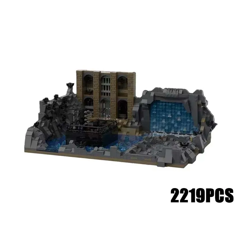 

Batcave Scene Model Popular Hero Movie Moc Building Blocks Technology Bricks DIY Assembly Dark Knight Toys For Kids