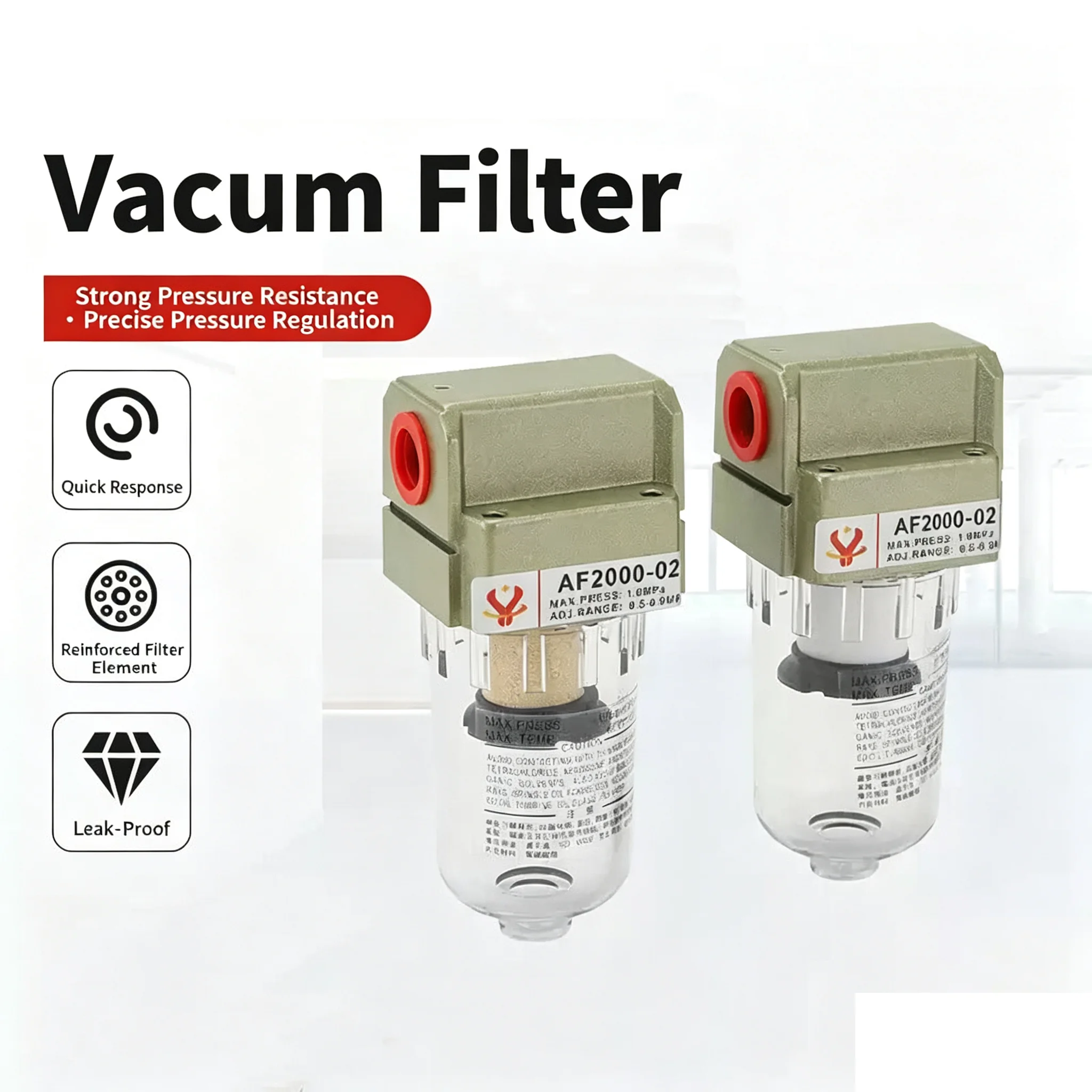 AF2000-02 Air Pump 1/4 Pneumatic Compressor Oil Catch Tank Separator Universal Water Impurities Catch Can out