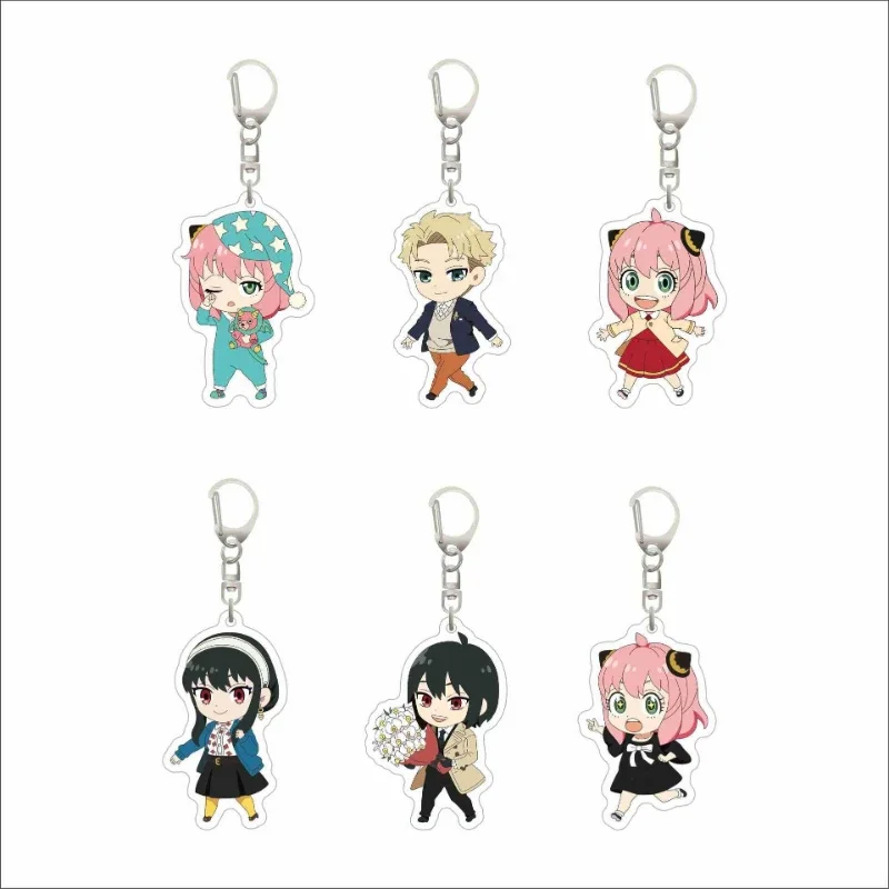 Yor Forger Loid Forger Anya Forger Popular Anime Peripheral Keychain Acrylic Two-dimensional Pendant Anime Accessories Gifts