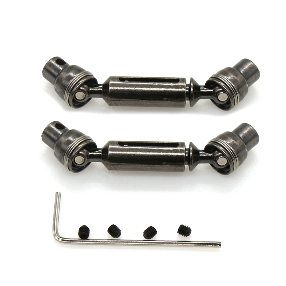 A45F-2Pcs Metall Antriebswelle CVD Für WPL D12 C14 C24 B14 B36 B24 MN D90 MN99S MN-90 Henglong RC Auto Upgrade Teile Zubehör
