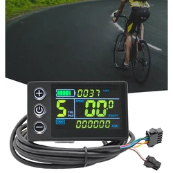 24V 36V 48V Electric Bicycle Display Colorful S866 LCD Screen Meter SM Ebike Power Assisted Scooter Control Panel Dashboard