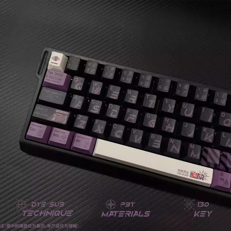 

Набор полупрозрачных кейкапов с эффектом тени, PBT, сублимация, профиль Cherry, для клавиатурных аксессуаров