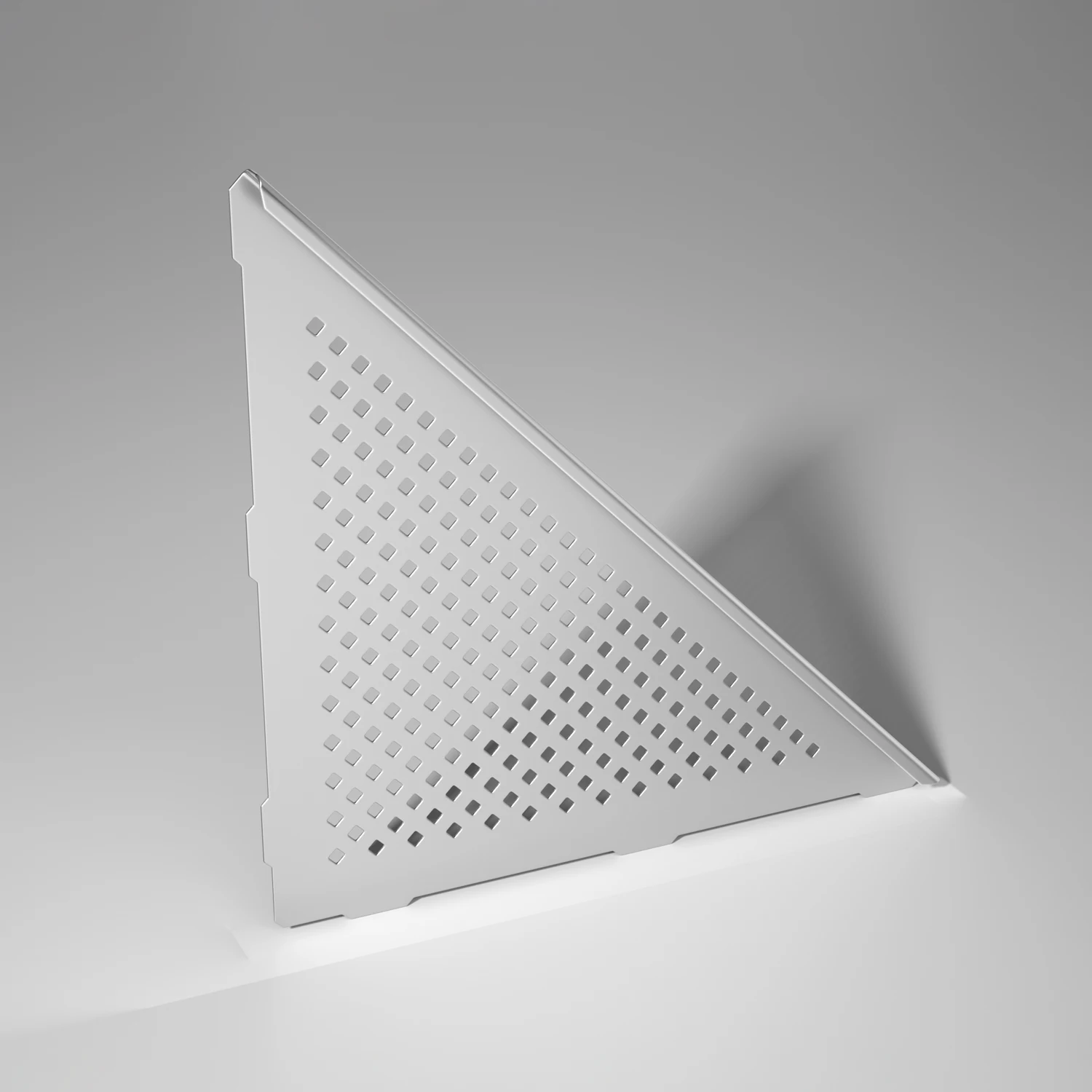 10 Inch Modern Design Stainless Steel Corner Rack US Stock for Bathroom with Square Cutout