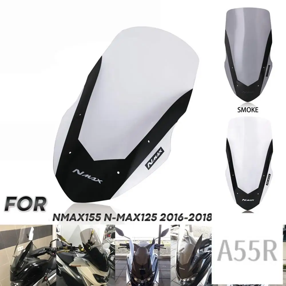 

5R-Motorcycle Windshield Deflector Shield Screen Accessories For Yamaha NMAX155 NMAX125 2016-2018