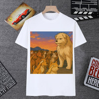 Xiasi Dog King King Charlie rock sports music high street fitness summer casual men's top women's T-shirt couple style