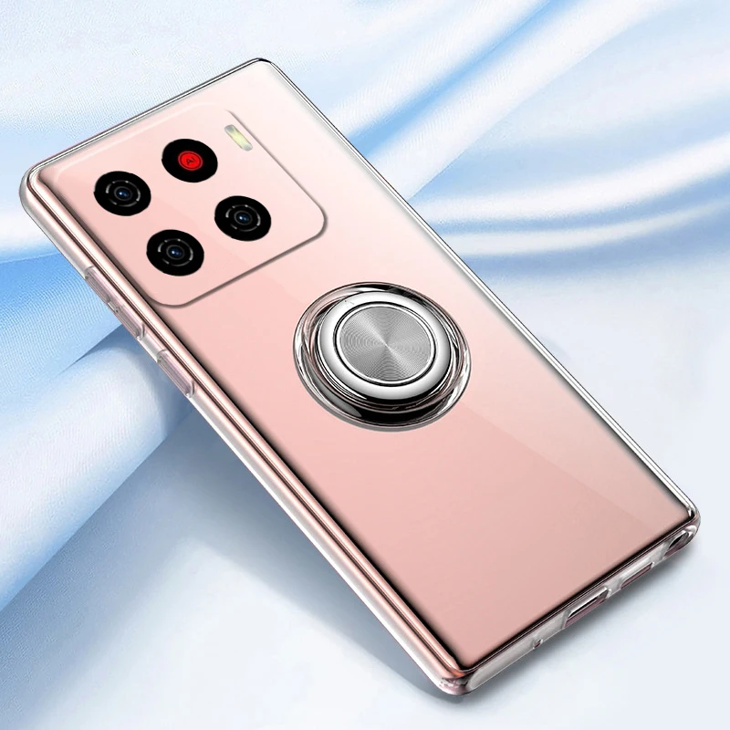 

Skinlee For ZTE Nubia A56 A36 Case With Ring Original Transparent Silicone Cover For ZTE Blade A56 Pro A36 Back Casing
