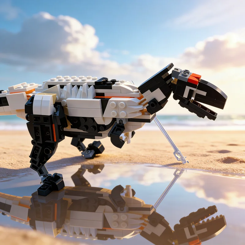 

273 детали MOC Yutyrannus Huali 1 Creator 3, конструктор, модель, рождественский подарок, игрушки, архитектурные блоки, сборка, DIY, креативное обучение