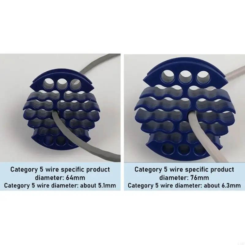 

2Pcs Cable Organizers Tool 30 Holes Networks Cable combs Cord Holder Enduring L4MF