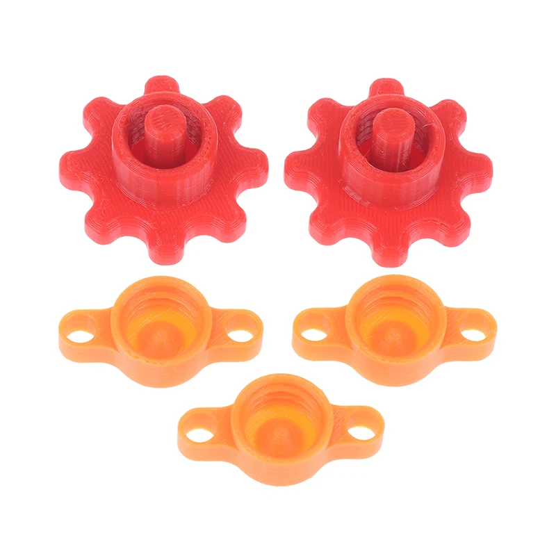 3Pcs Orange Glass Glue Caps Or 2Pcs Red Flexible Gear-Style Tube Caps Prevents Glue Hardening For Standard Glue Bottles Replace