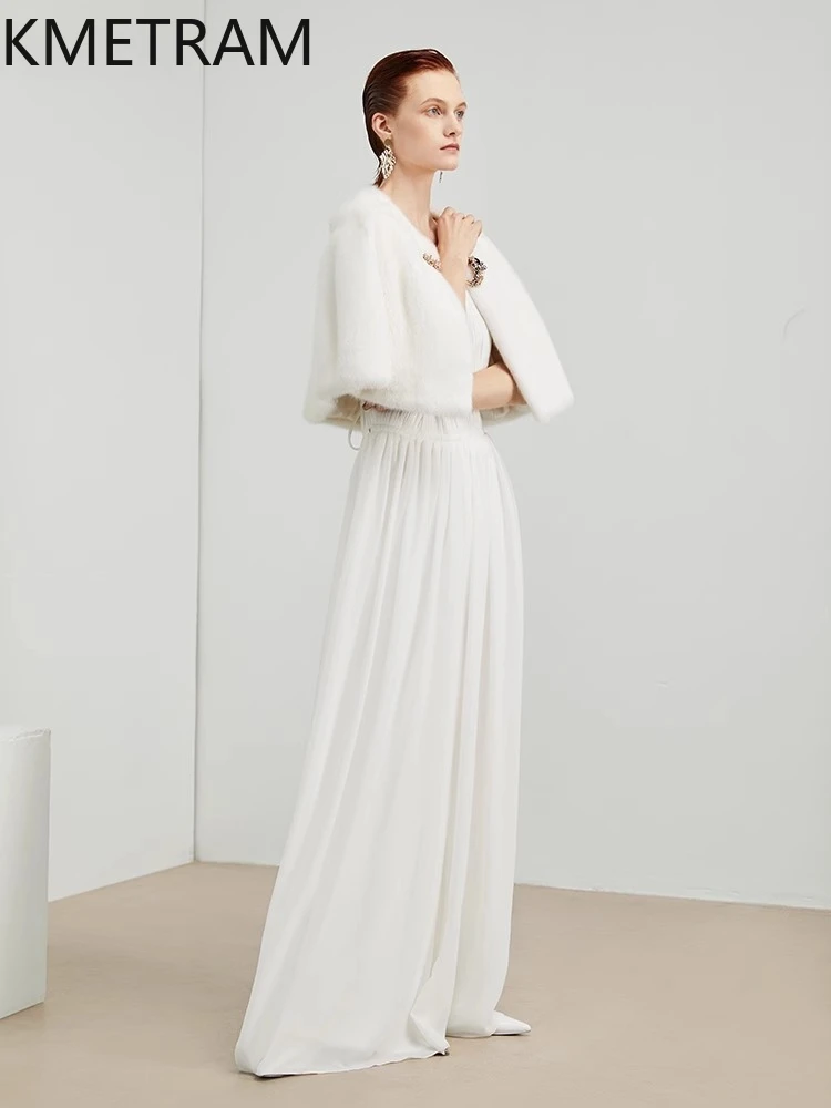 100% natuurlijke nertsenbont jas vrouw luxe korte echte bont sjaal jas 2025 hoge kwaliteit winterjassen dameskleding personali