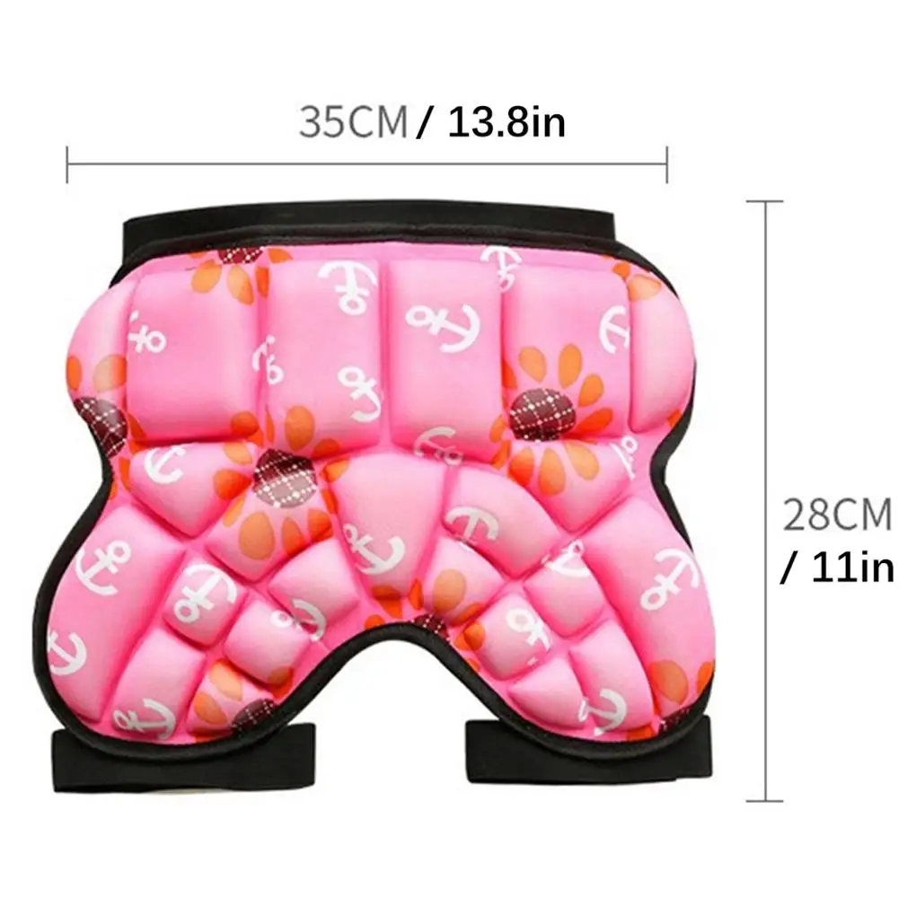 Portable Kids Butt Hip Protection Adjustable Butt Pad Shockproof Fall-proof Cushion Protective Pads Ski Skate Snowboard