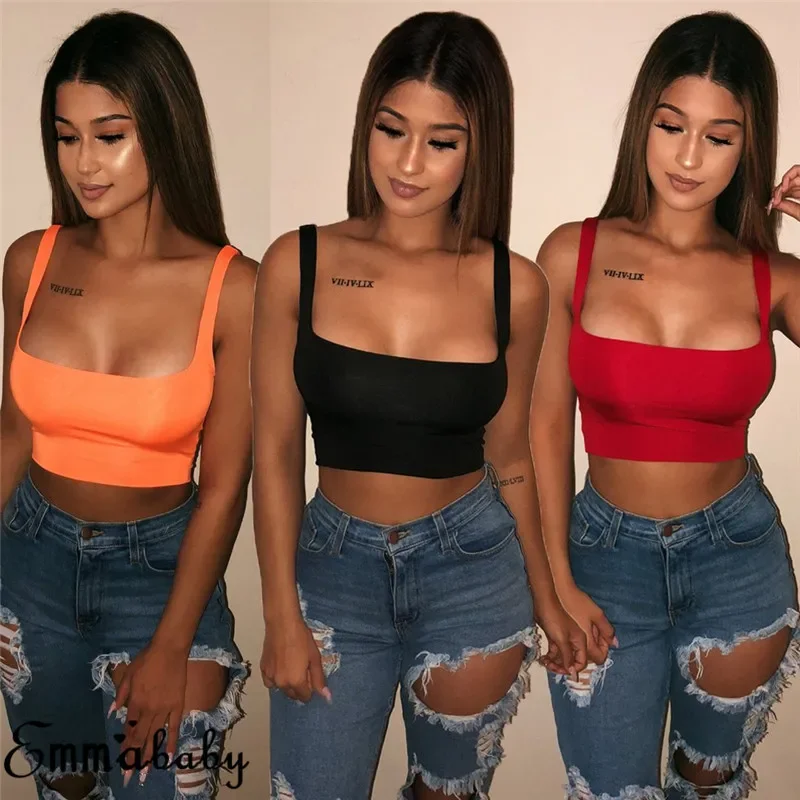 2024 Women's Sexy Solid Strap Tanks Vest  XXXS-XXXXXXXXXXL Crop Top Summer SleevelessTanks Beach Women Sports Tank Tops