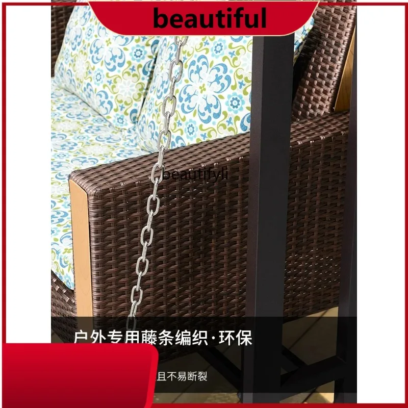 Courtyard Home Courtyard Outdoor Double Leisure Yard Garden Balcony Swing Chair h