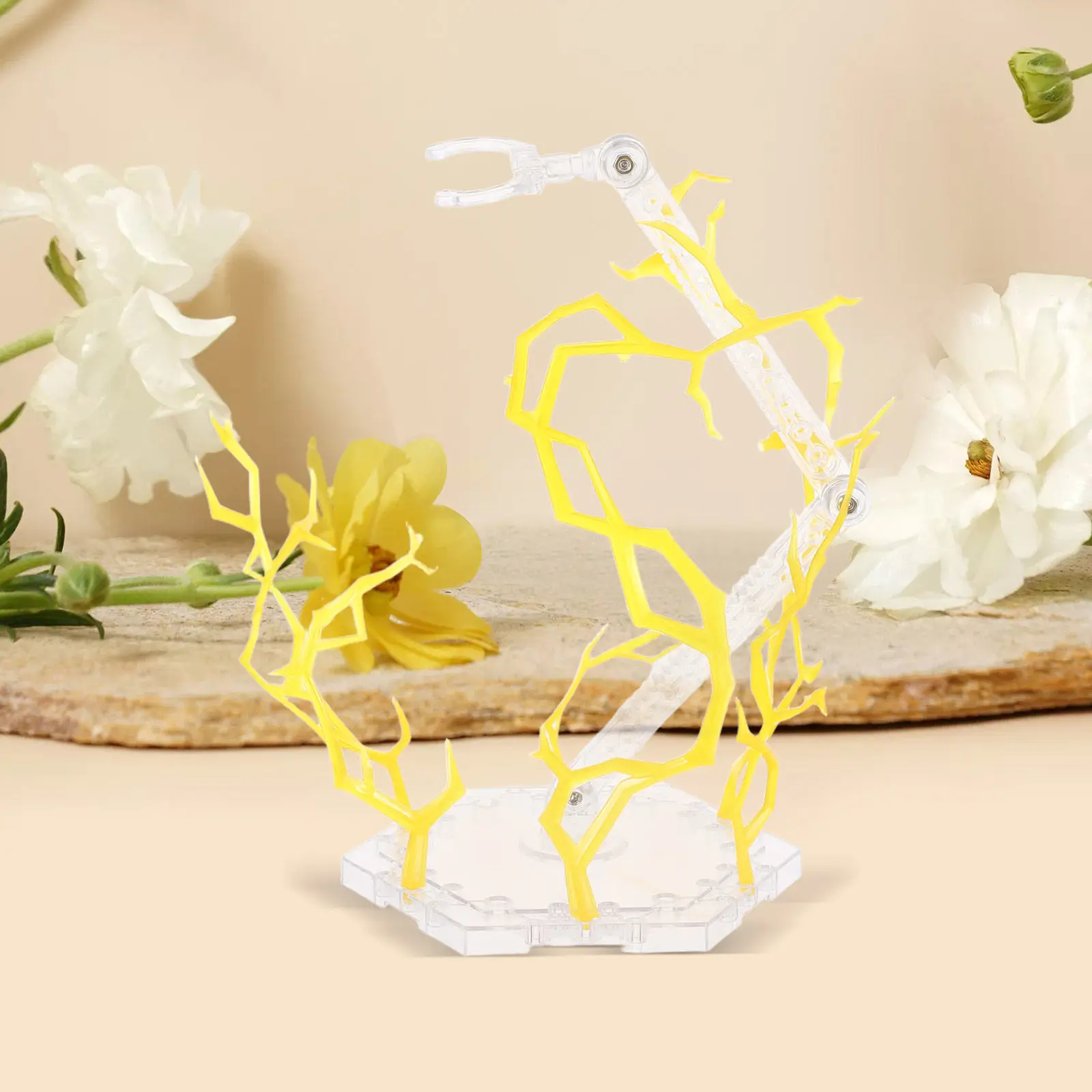 Stable Transparent Display Stand for Action Figures Adjustable Pose Support Base Universal Fit for Character Collections