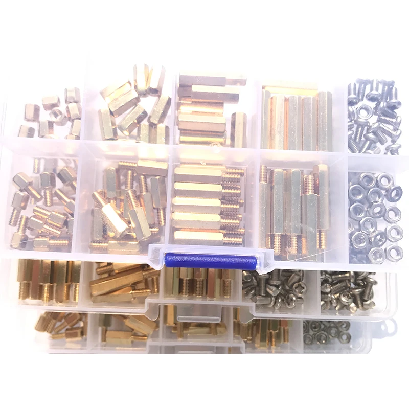 M2 M 2,5 M3 M4 Hex Messing Standoff PCB Motherboard Spacer mit Edelstahl Kreuz Runde Kopf Schraube und Mutter für PCB Sortiment – Detail 10