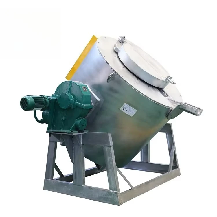 

Electric Copper Melting Induction Furnace 750Kg Tilting Smelting Furnace for Copper Ingot Metal Foundry Equipment